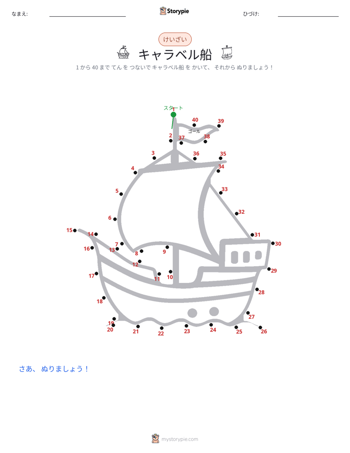 点つなぎ