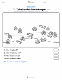 Zeitalter der Entdeckungen druckbare Arbeitsblatt Vorschau