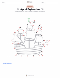 Age of Exploration printable worksheet preview