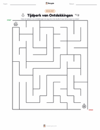 Tijdperk van de Ontdekkingsreizen afdrukbare werkblad voorbeeld