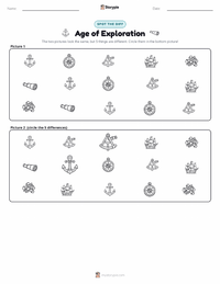 Age of Exploration printable worksheet preview