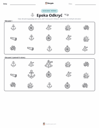 Podgląd drukowalnego arkusza ćwiczeń Wielkie odkrycia geograficzne