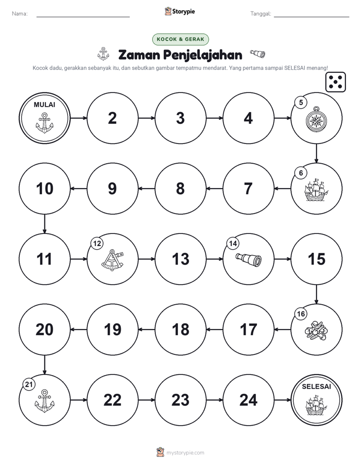 Permainan Gulung & Pindah