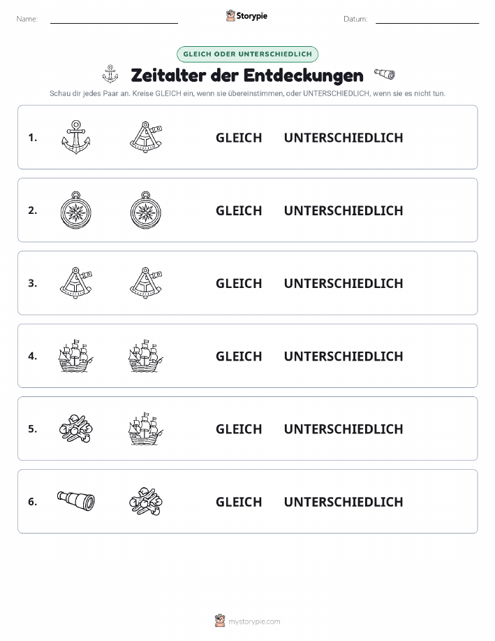 Gleich oder Anders