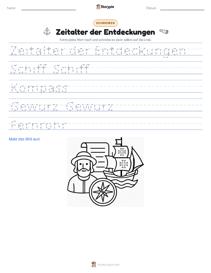 Schreibübung