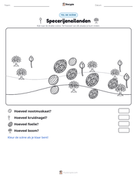 Specerijeneilanden afdrukbare werkblad voorbeeld