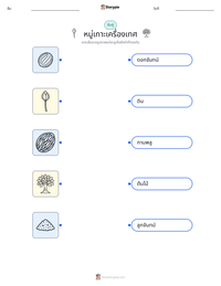 หมู่เกาะเครื่องเทศ ตัวอย่างแบบฝึกหัดที่พิมพ์ได้