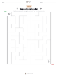 Specerijeneilanden afdrukbare werkblad voorbeeld