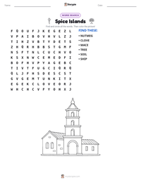 Spice Islands printable worksheet preview