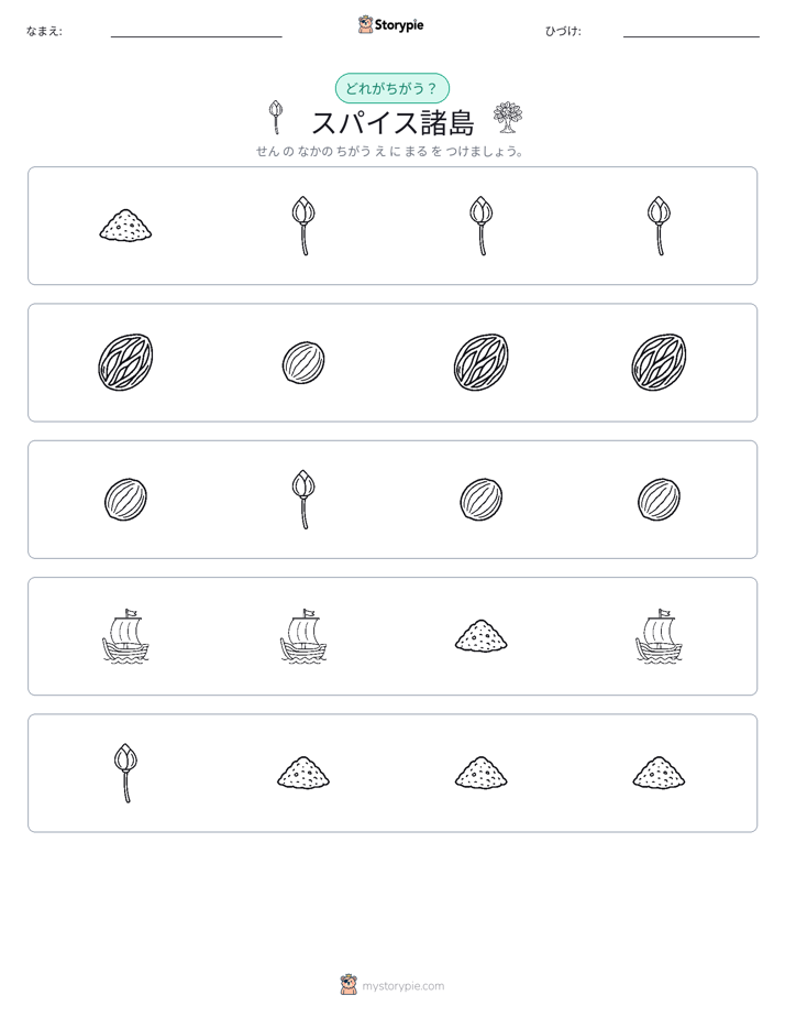 異なるものを見つけよう