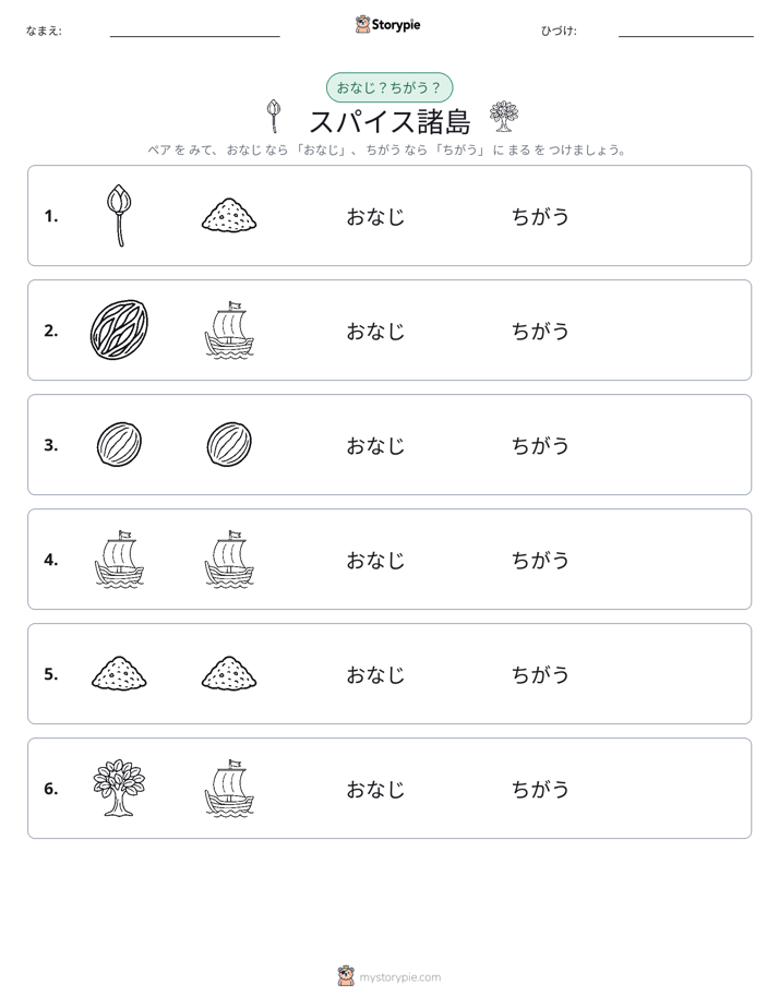 同じか違うか