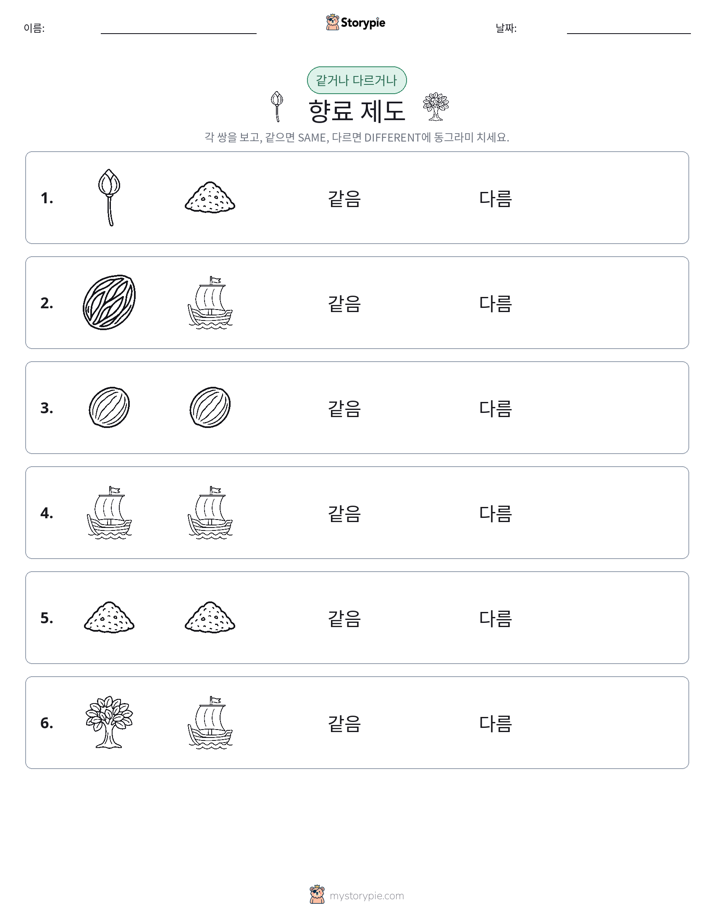 같은 것 또는 다른 것