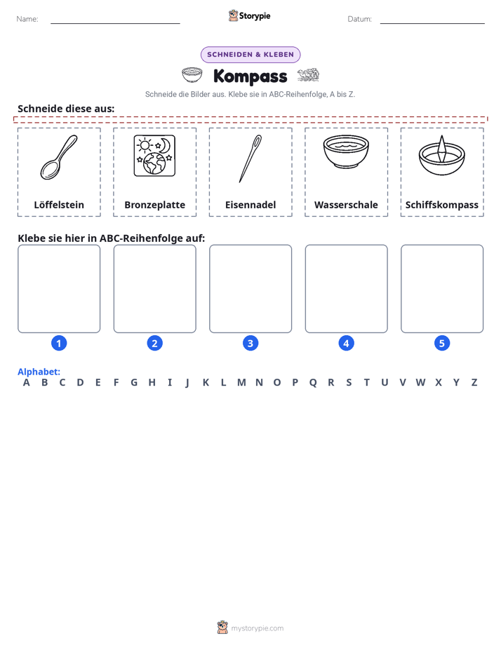 Schneiden & Einfügen Alphabet