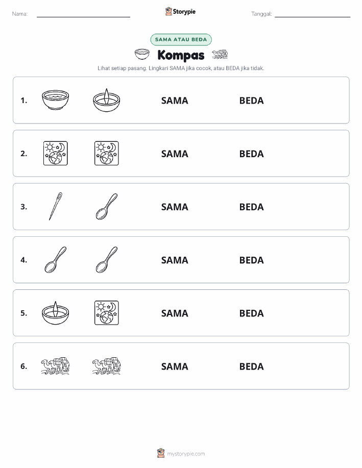Sama atau Berbeda