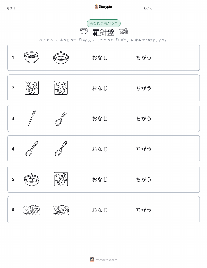 同じか違うか