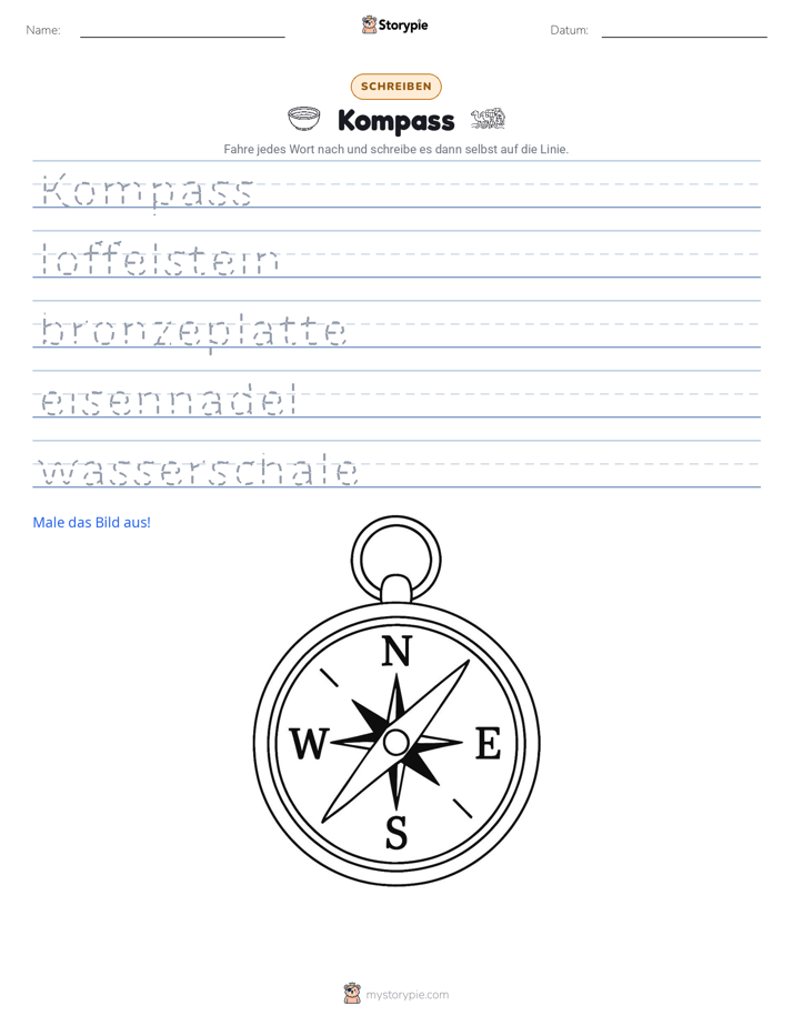 Schreibübung