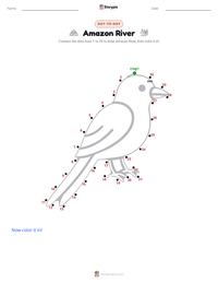 Amazon River printable worksheet preview