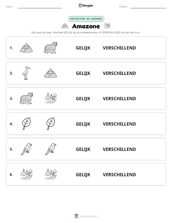 Zelfde of Verschillend