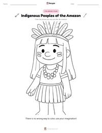 Indigenous Peoples of the Amazon printable worksheet preview