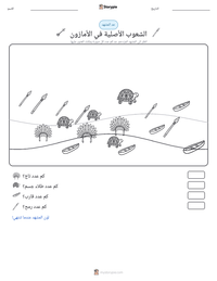 معاينة ورقة العمل القابلة للطباعة الشعوب الأصلية في الأمازون