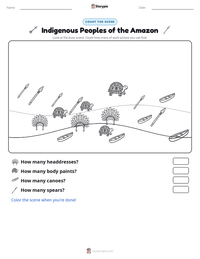 Indigenous Peoples of the Amazon printable worksheet preview