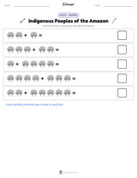 Indigenous Peoples of the Amazon printable worksheet preview