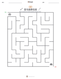 亚马逊原住民 可打印工作表预览