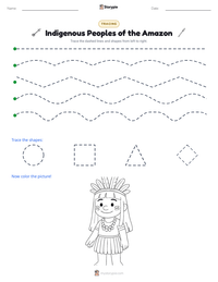 Indigenous Peoples of the Amazon printable worksheet preview