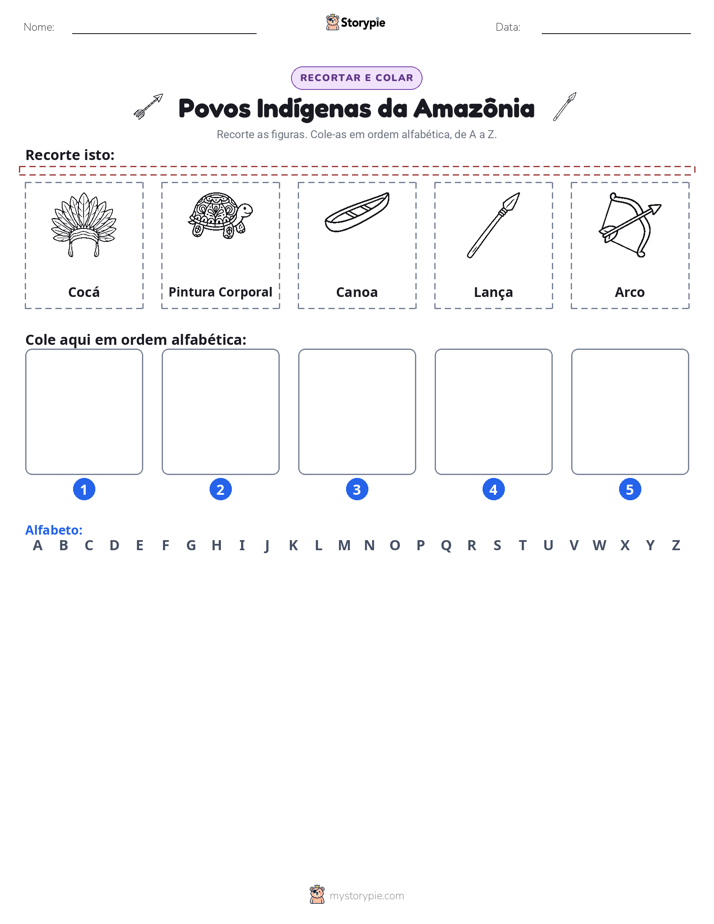 Recortar & Colar Alfabeto