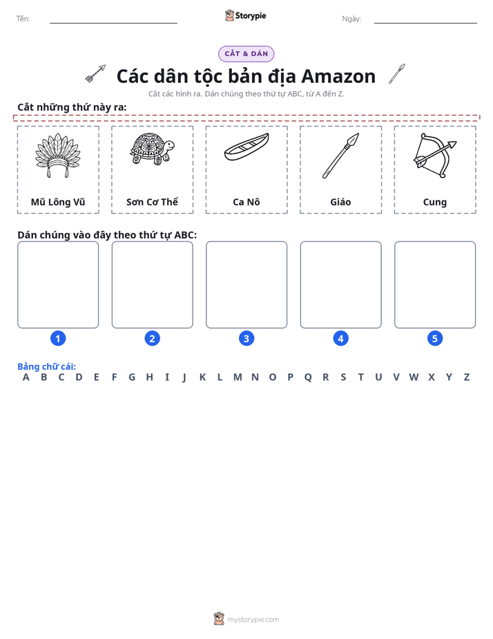 Cắt & Dán Chữ Cái