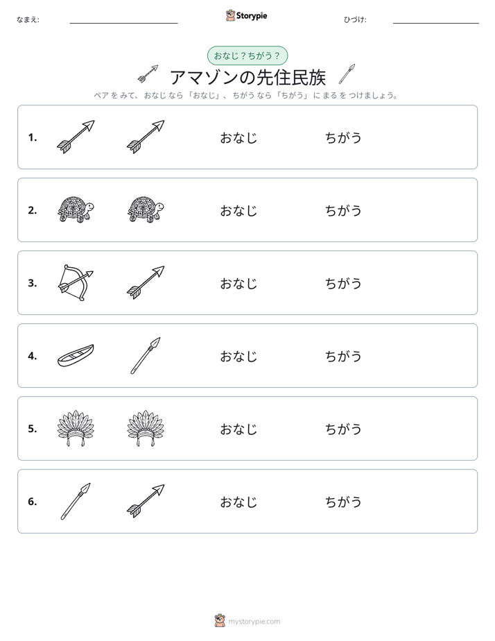 同じか違うか