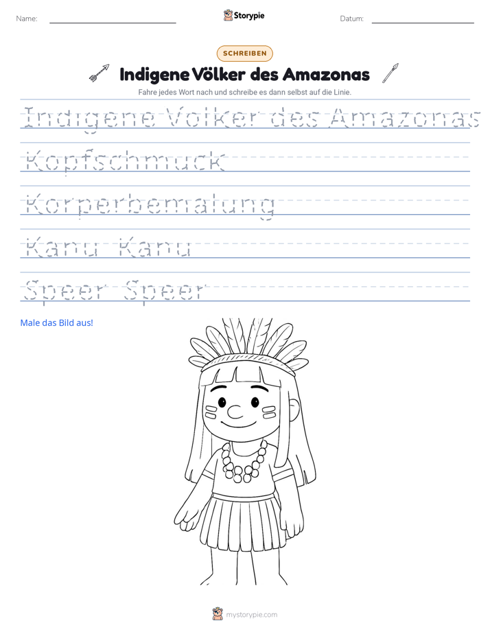 Schreibübung