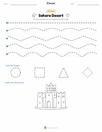 Sahara Desert printable worksheet preview