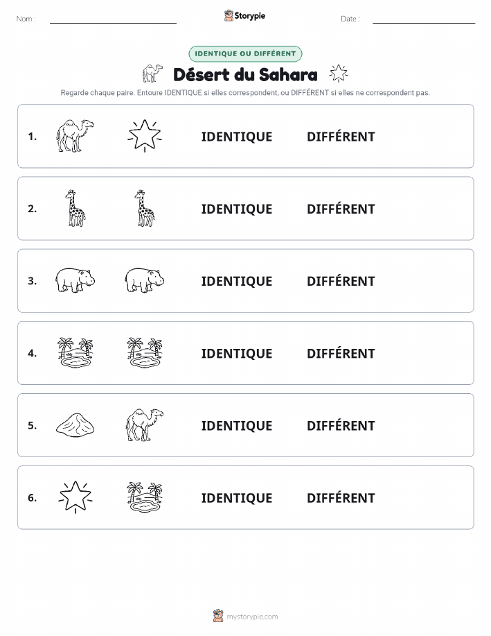 Identique ou Différent