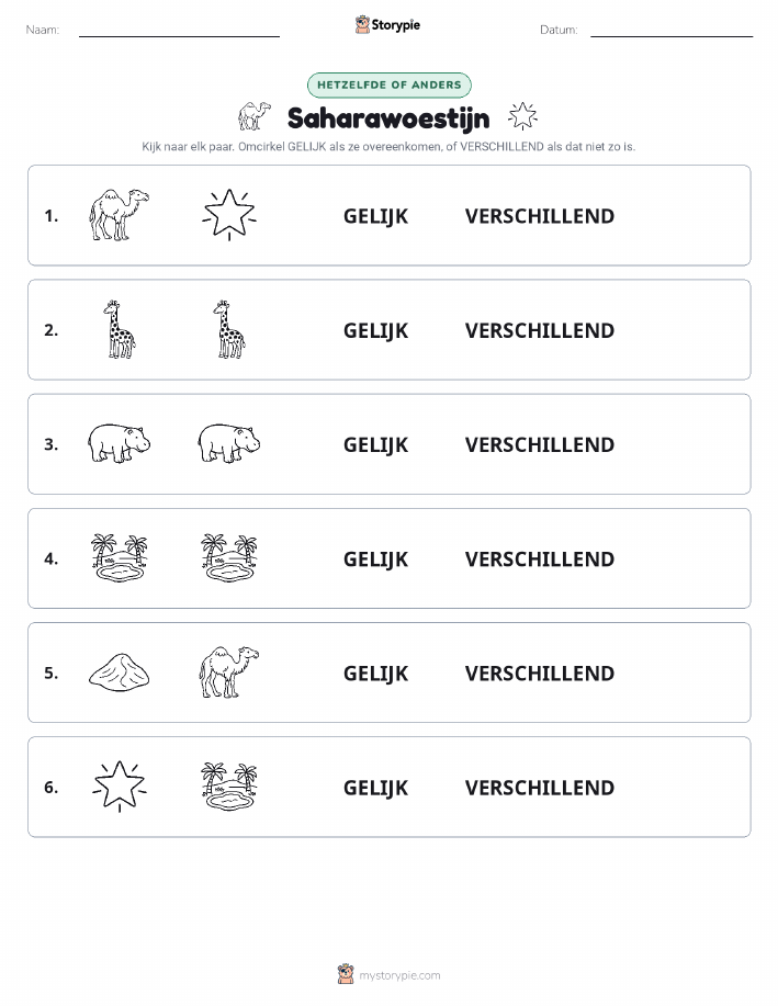 Zelfde of Verschillend
