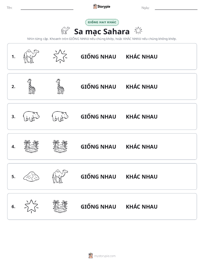Giống Hay Khác