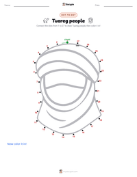 Tuareg people printable worksheet preview
