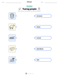 Tuareg people printable worksheet preview