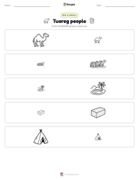 Tuareg people printable worksheet preview