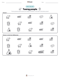 Tuareg people printable worksheet preview