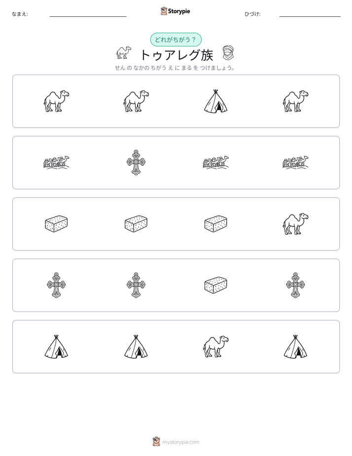 異なるものを見つけよう