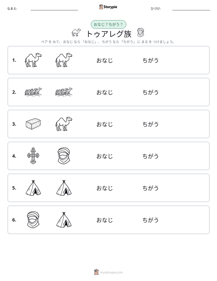 同じか違うか