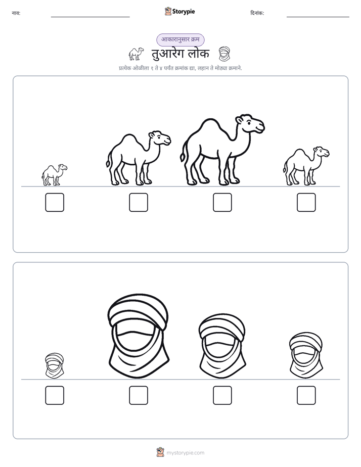 आकार क्रम