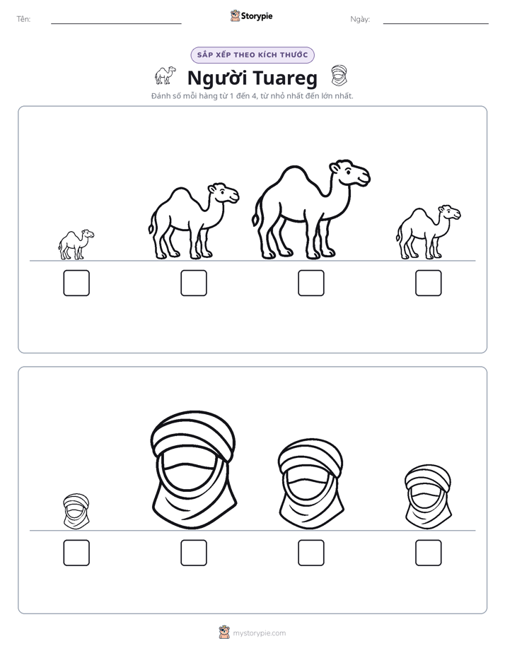 Thứ Tự Kích Thước