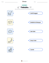 Timbuktu printable worksheet for kids