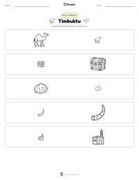 Timbuktu printable worksheet preview