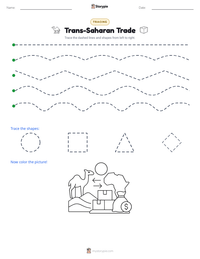 Trans-Saharan Trade printable worksheet preview