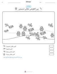 بین الاقوامی خلائی اسٹیشن پرنٹ کرنے کے قابل ورکشیٹ کا پیش نظارہ