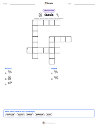 Oasis printable worksheet preview