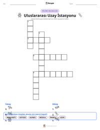 Uluslararası Uzay İstasyonu yazdırılabilir çalışma sayfası önizlemesi